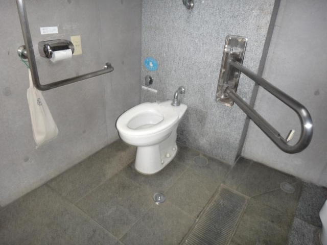 多目的トイレ1：手すりの位置
