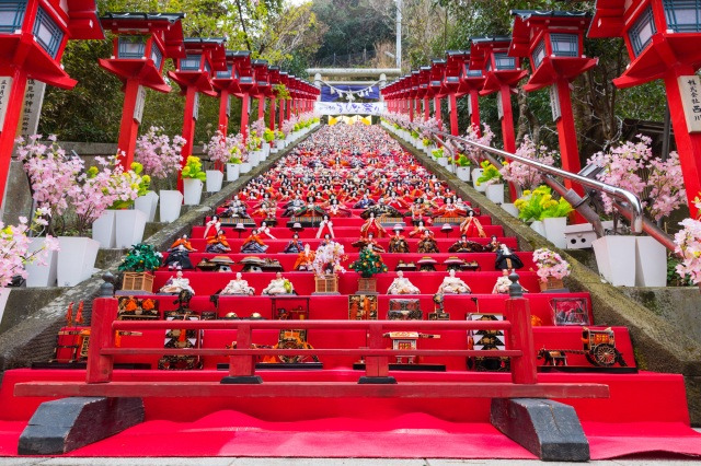 かつうらビッグひな祭り（遠見岬神社）