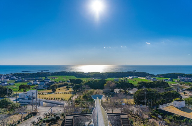 地球の丸く見える丘展望館