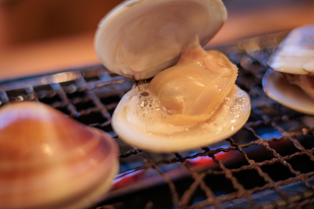 九十九里名物　焼きハマグリを食べよう！