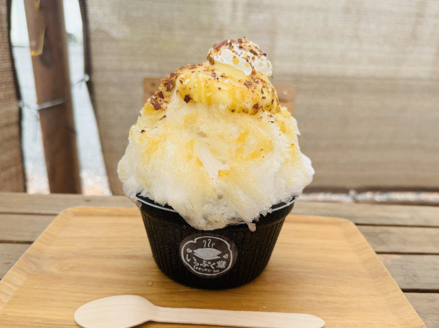 夏季限定のかき氷「おいもクリーム」