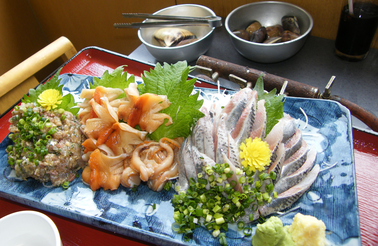 刺身の盛り合わせ