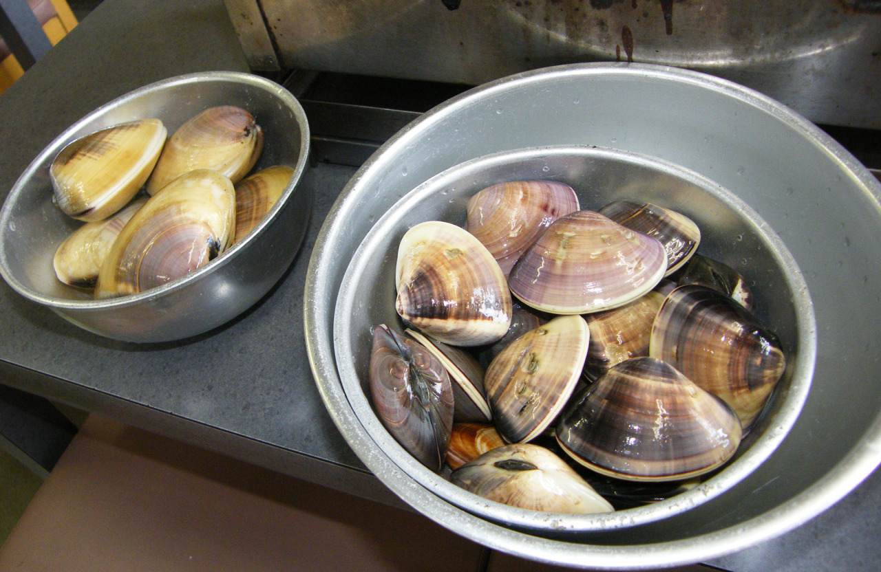 名物のハマグリ！