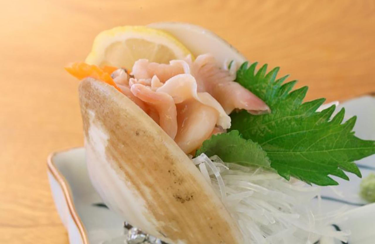 活蛤の刺身