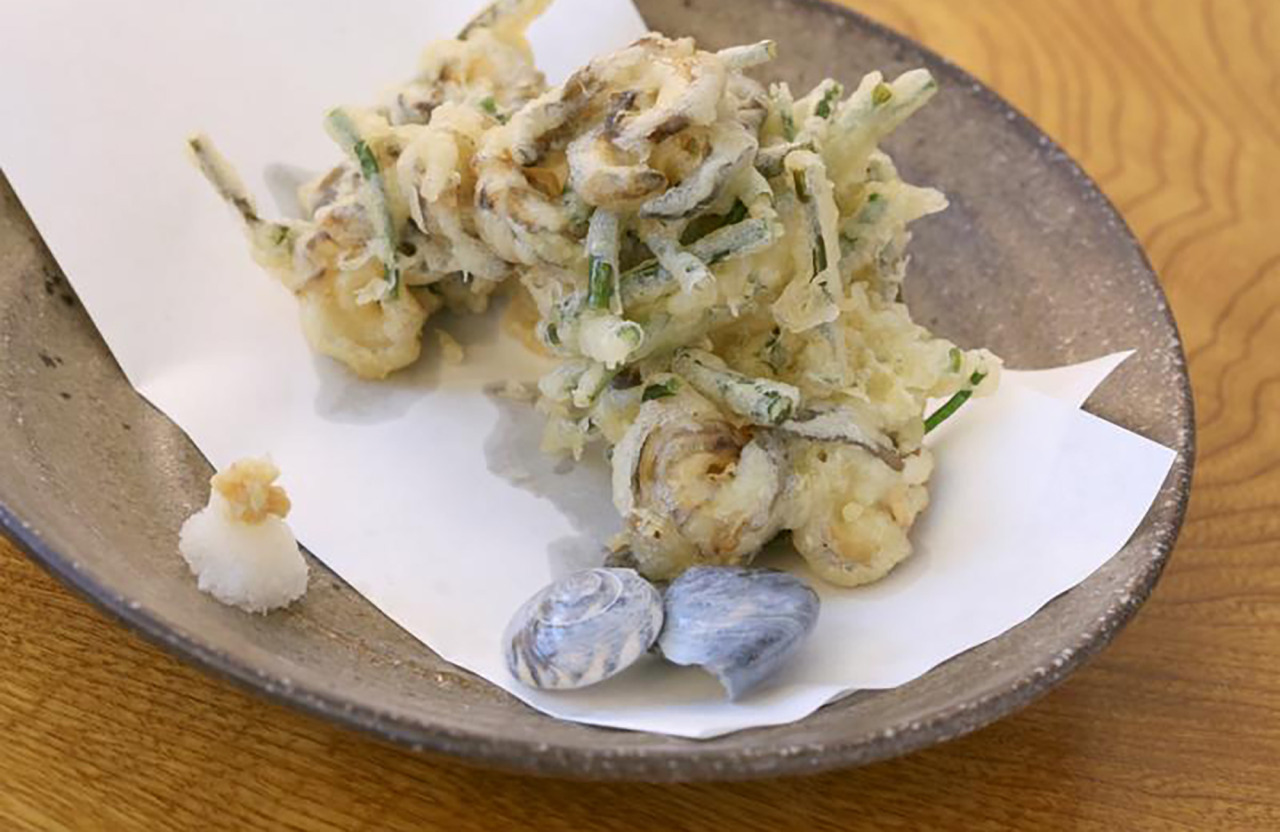 ほかではなかなか味わえない「ながらみかきあげ」