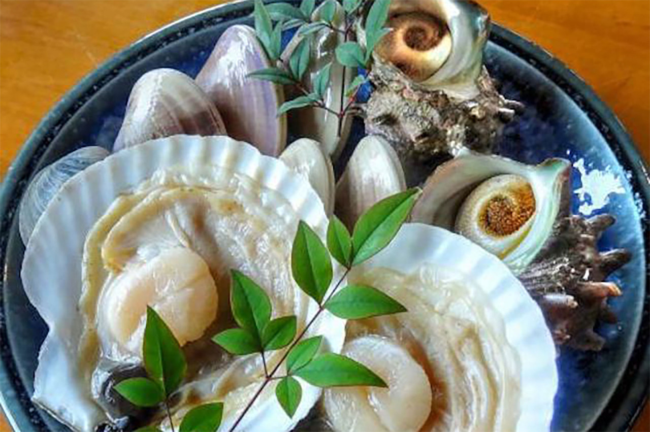 貝の焼き物セット