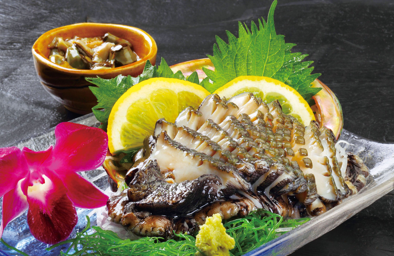 黒あわびの刺身