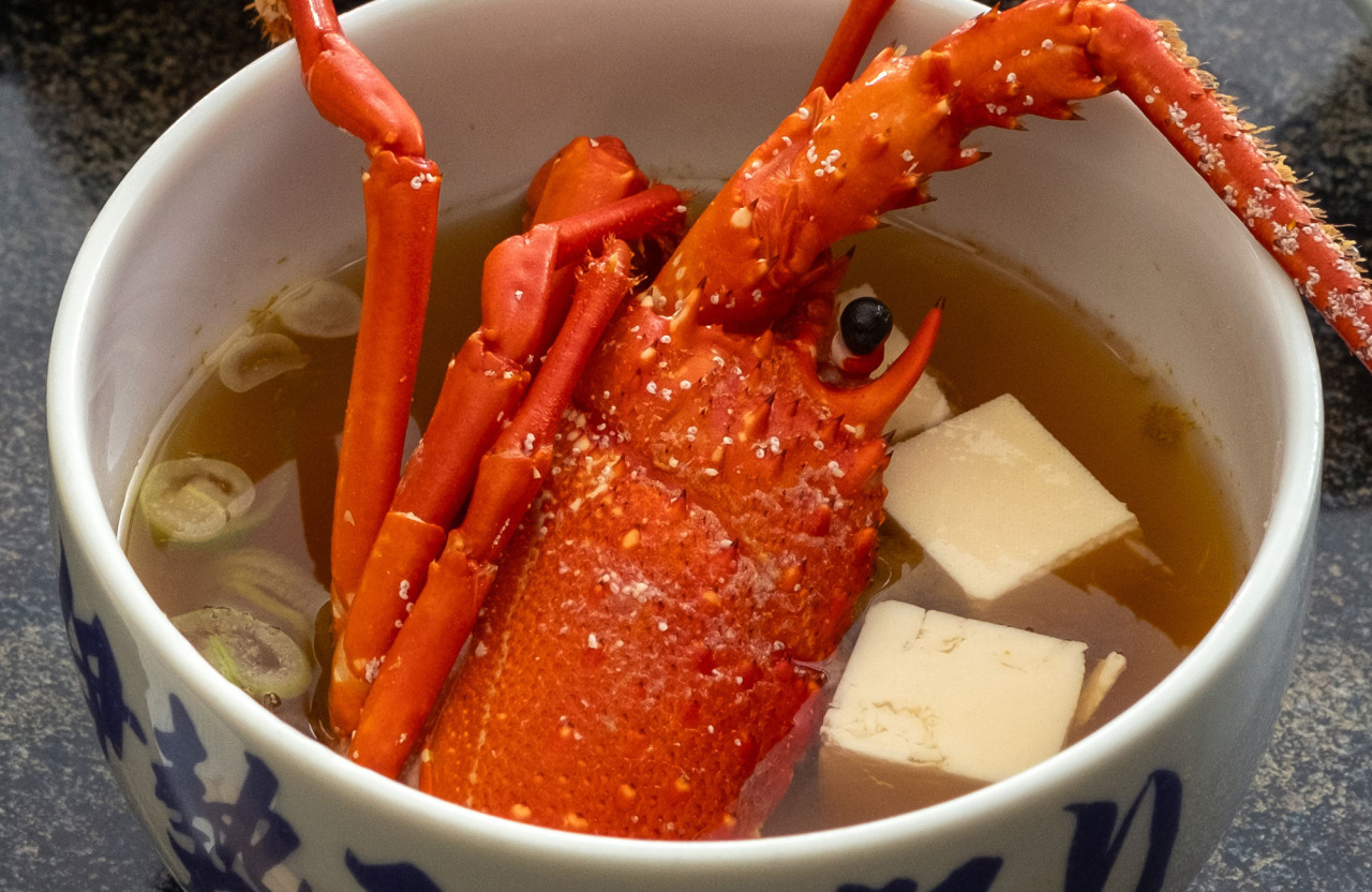 大野荘特製の伊勢えび汁