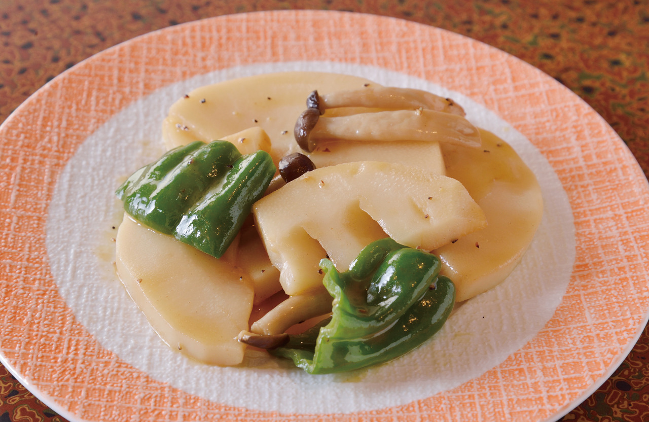 たけのこバター炒め膳