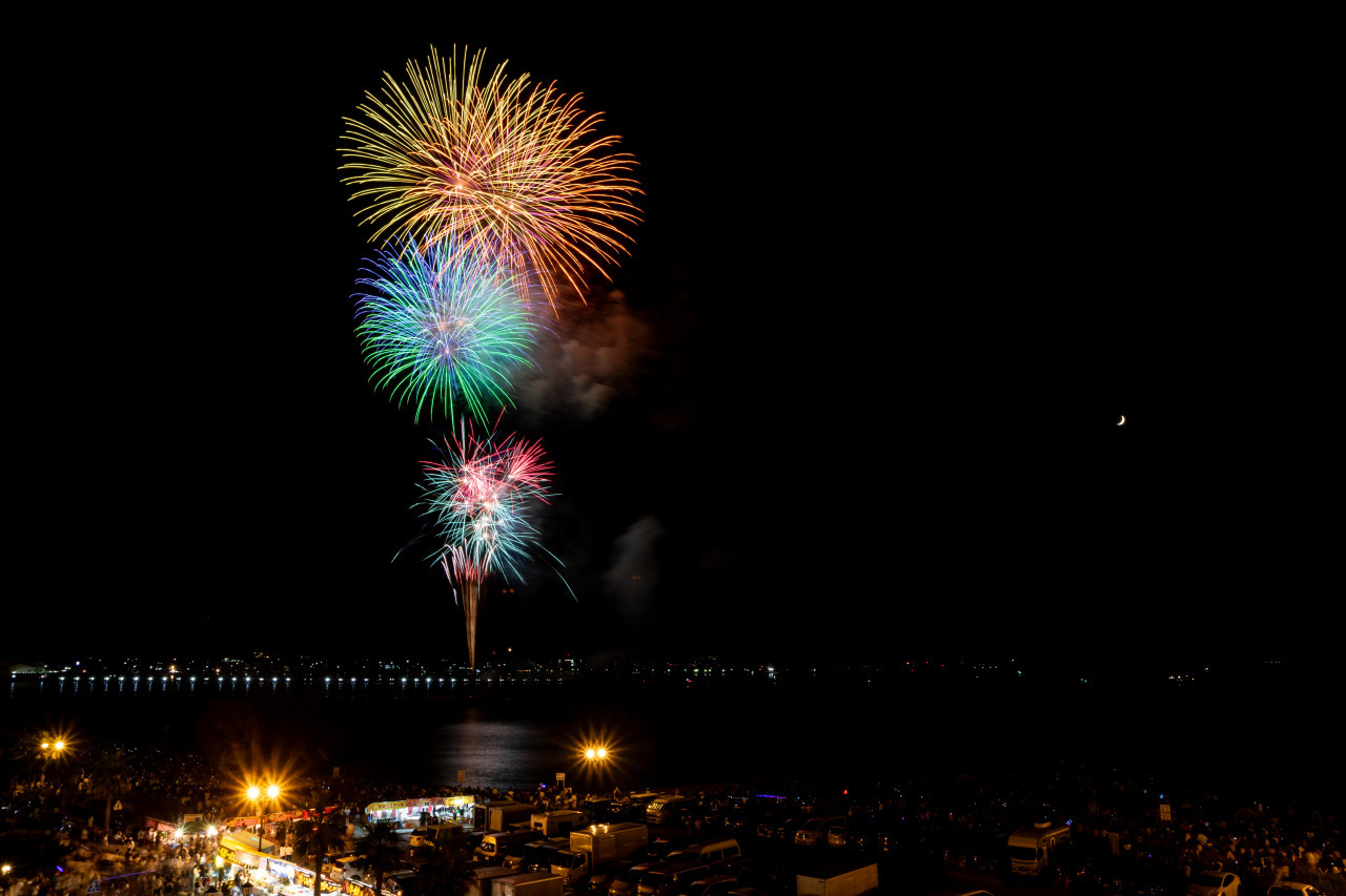 館山湾花火大会／北条海岸