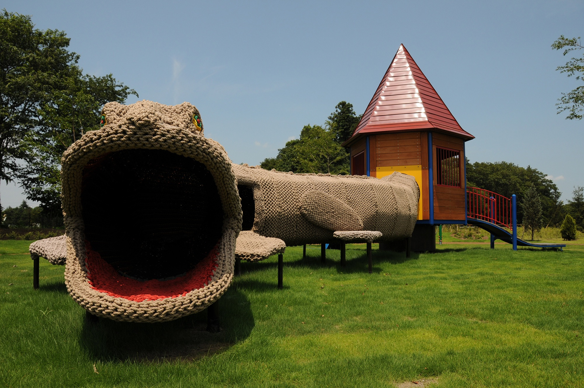 子どもたちに大人気の「とかげネット」