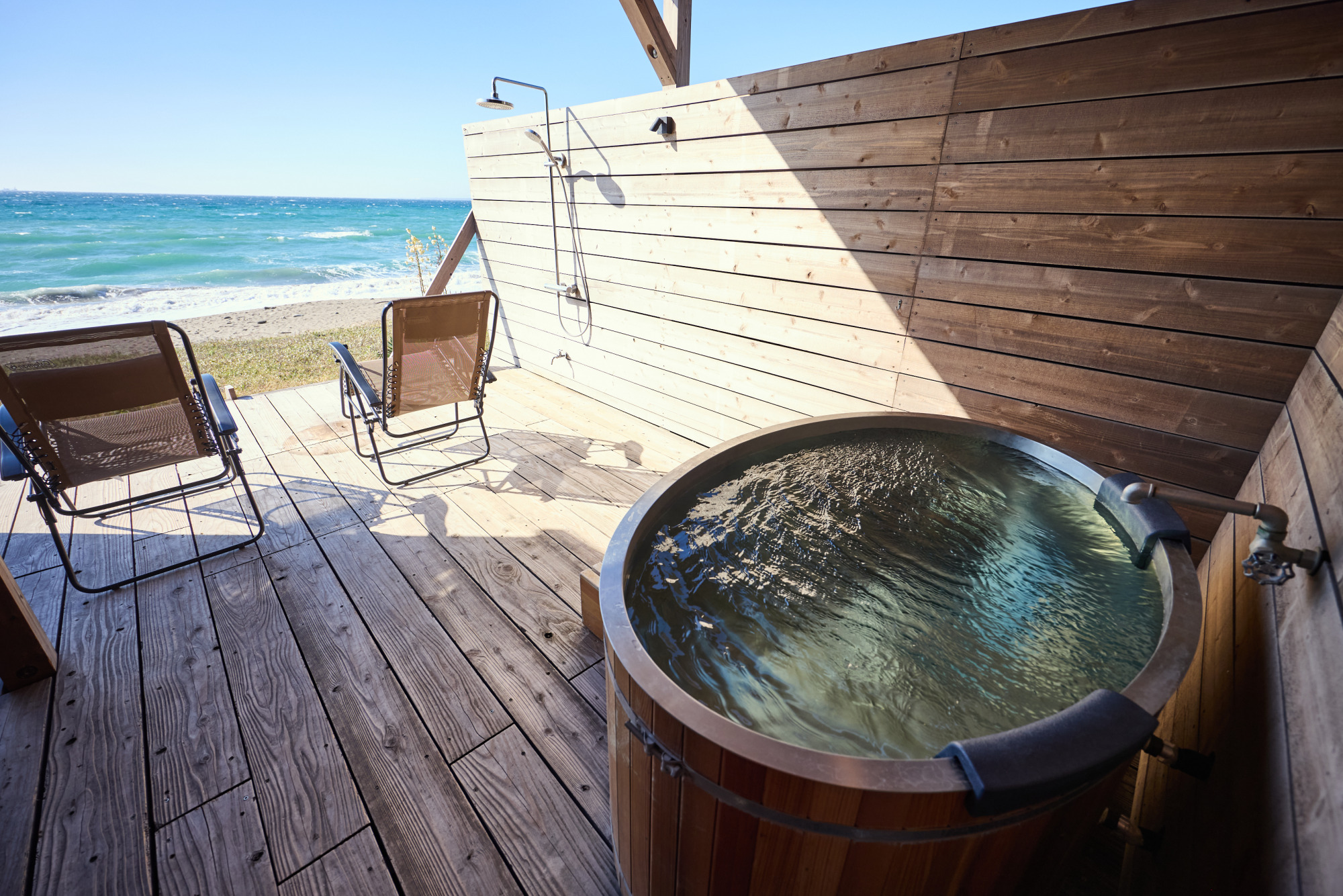 波の音をBGMにととのうサウナ