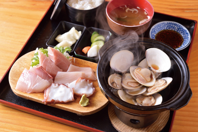 焼はまぐり定食