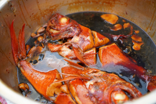 銚子港水産まつり きんめだいの煮つけ