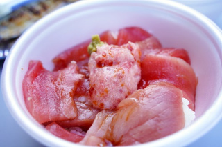 銚子港水産まつり 生まぐろ丼