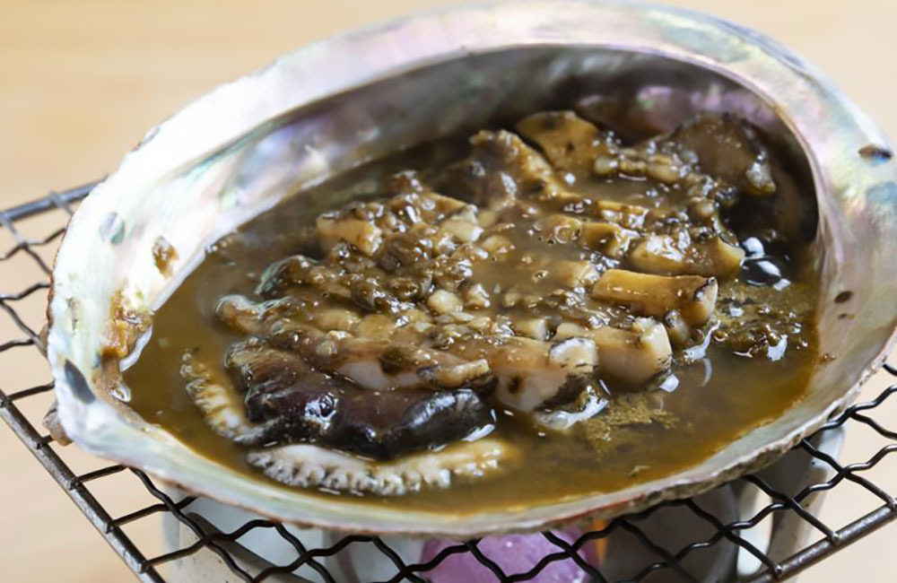 あわびのみそ焼き