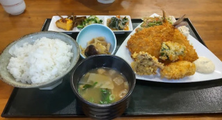 アジフライ定食