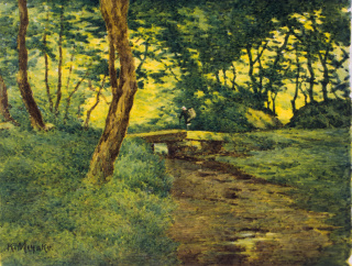 三宅克己《駿州三嶋在の緑陰》1947（昭和22）年