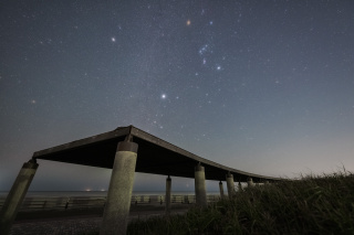 屋形海岸の星空