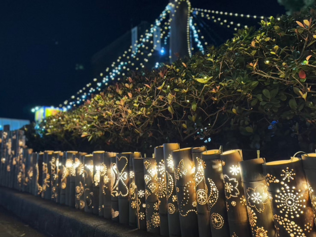 竹あかり&イルミネーション／八千代中央駅ロータリー