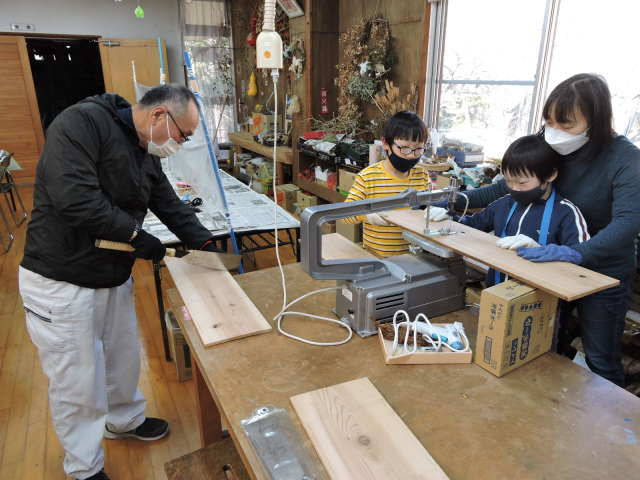 野鳥のお家作り／清和県民の森　