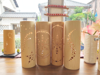 工芸体験コーナー・竹灯籠