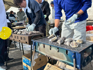 富津シーサイドマルシェの様子（浜焼き2）