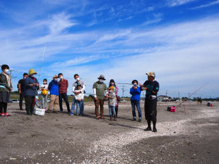 ちょい投げ房総族釣りのレクチャー