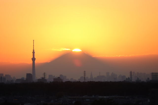 ダイヤモンド富士を鎌ケ谷から見よう！／鎌ケ谷市役所