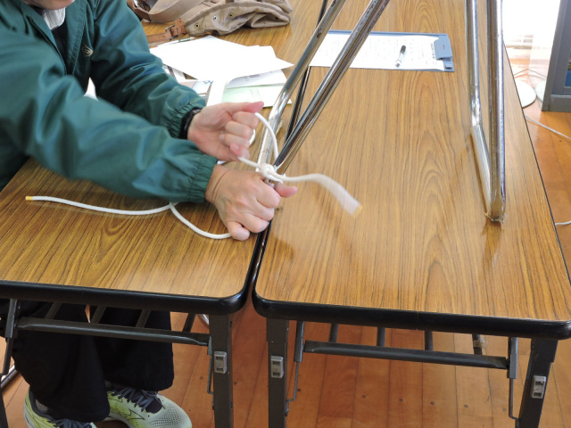 ロープワーク講習②/清和県民の森