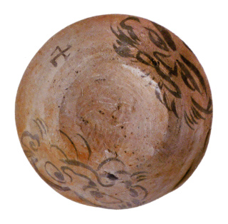 人面墨書土器  （市川市：北下遺跡）