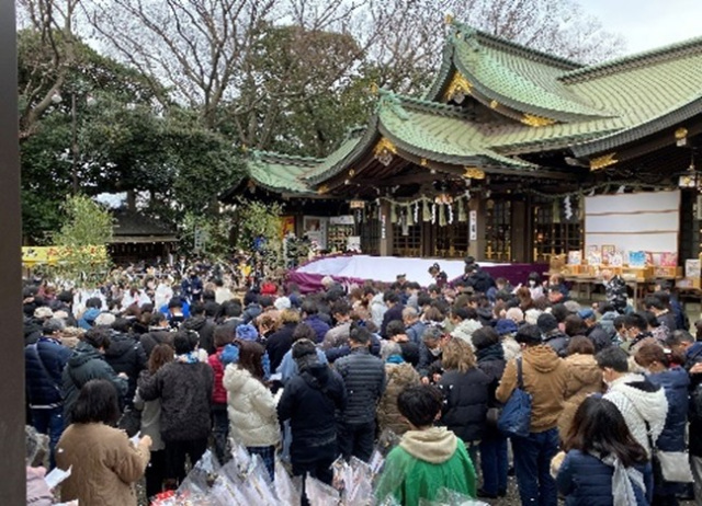 初詣／検見川神社