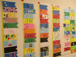 こいのぼり作り（展示）