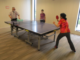 楽しむピンポン