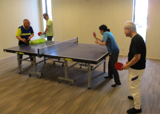 楽しむピンポン